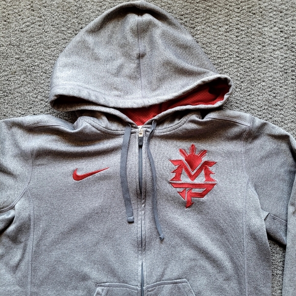 Nike Therma fit Manny Pacquiao hoodie sz M zip up jacket sweatshirt embroidered - Picture 3 of 15